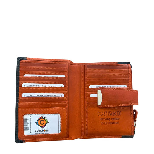 ZOPX09 ~ Ladies Oil Pull Up Wallet - CLEARANCE